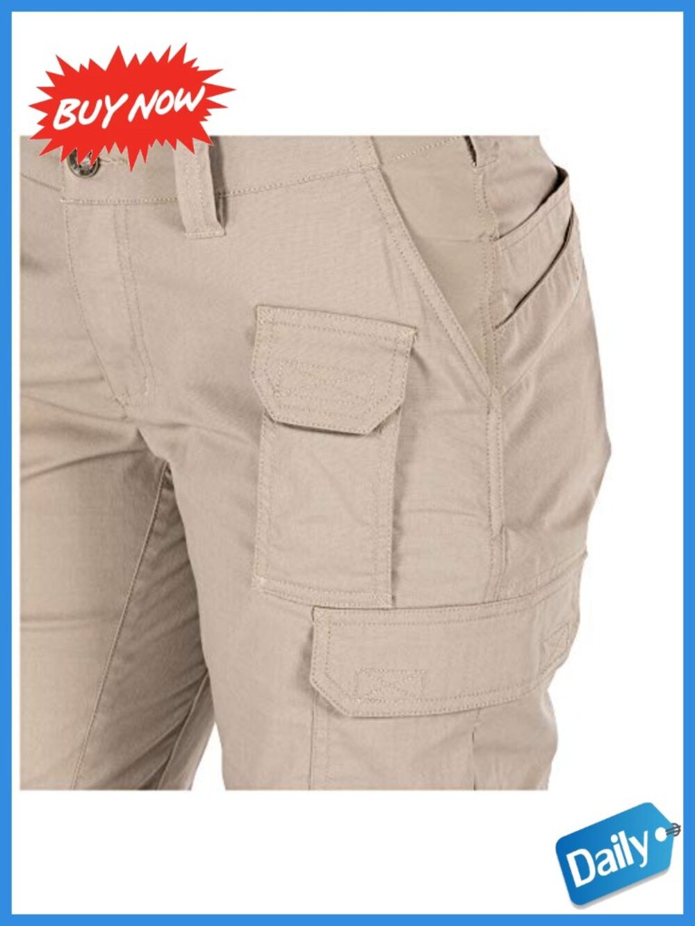 Tactical Cargo Work Pants Lightweight Ripstop Stretch Utility - Picture 6 of 6